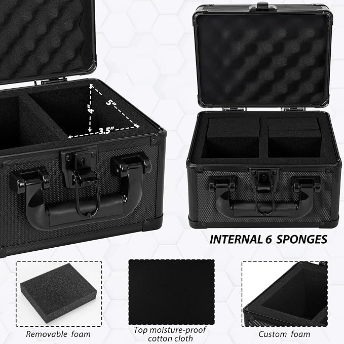 Graded Card Case, Storage Organizer Box for Sports Trading Card Slab Holder | Protable Aluminum Alloy Graded Card Storage Box Compatible with 40 Card Slabs, Sports Trading Card Case Fits PSA, CSG, BGS - Image 5