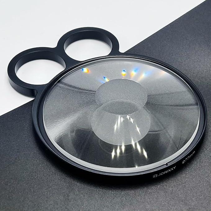 77mm Handheld Whirlpool Glass Prism SLR Photography Accessories Special Effects Handheld Filters, Camera Phones are Applicable by JORIXXY