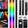 VILTROX K60 2 Pack Large Handheld Stick Light, 32Wh Rechargeable Battery 20W 1950lm RGB LED Video Light w PD Fast Charging CRI 97+ 2500K-8500K LCD Display, 22.8" Tube Light for Photography Light Wand by ViltroxOfficial