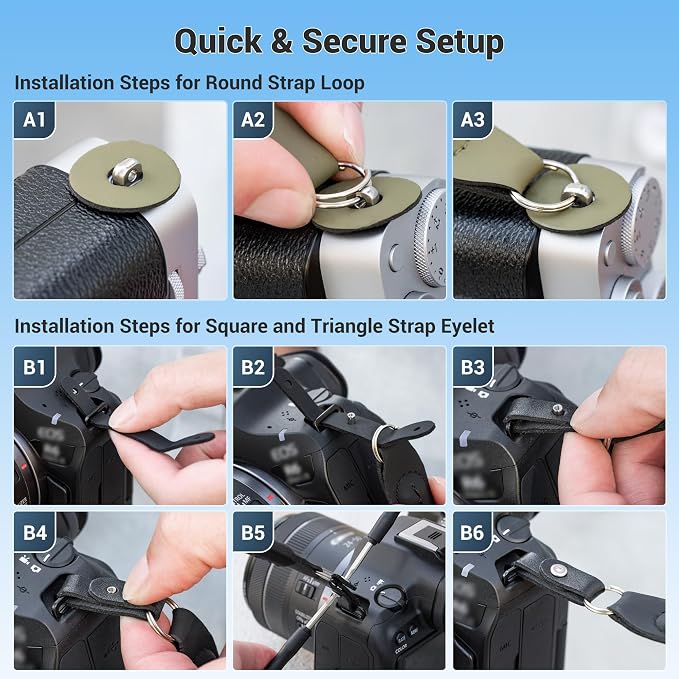 JJC 115cm Braided Rope Neck Shoulder Strap for Nikon Z50 Z5 Z6 Z7 Z8, Green | for for Nikon Z9 D7500 D850 Canon R5 R6 Mark III R50V Sony A6300 A7III A7RV Fujifilm XE3 X100F XS10 & More DSLR Mirrorless - Image 3