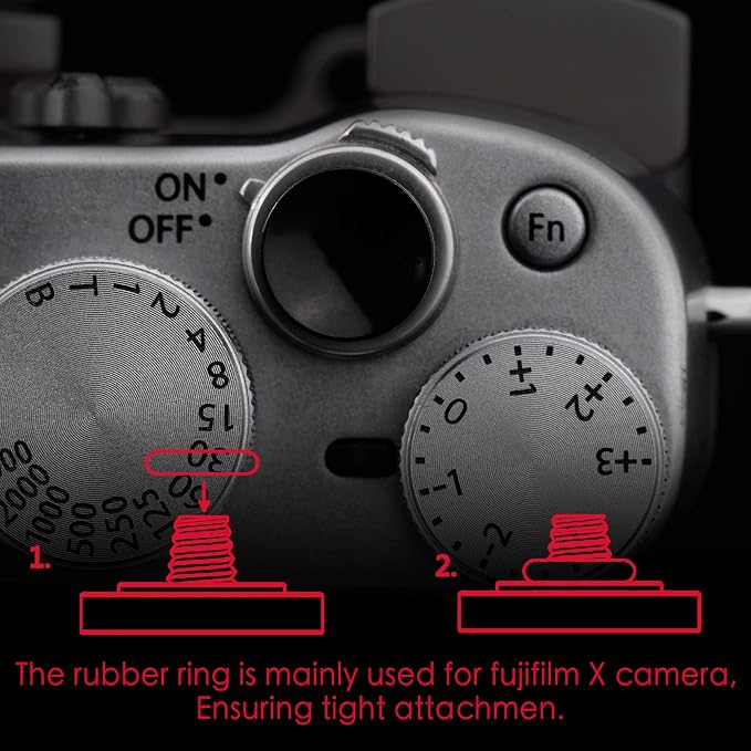 Black Soft Shutter Release Button - Pure Copper for Fuji X100VI X100V XT5 | 2-Pack Camera Shutter Button, Anti Shake, Multi-Color, for Nikon Zf Leica Canon Fujifilm, Street Travel Daily - Image 3