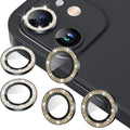 AGVEE 3+3 6 Pack for iPhone 12 & Mini & Pro Camera Lens Protector Cover | Individual Bling Diamond & Bling Glitter Sparkle Cute Gem Metal Ring, 9H Tempered HD Glass by AGVEE