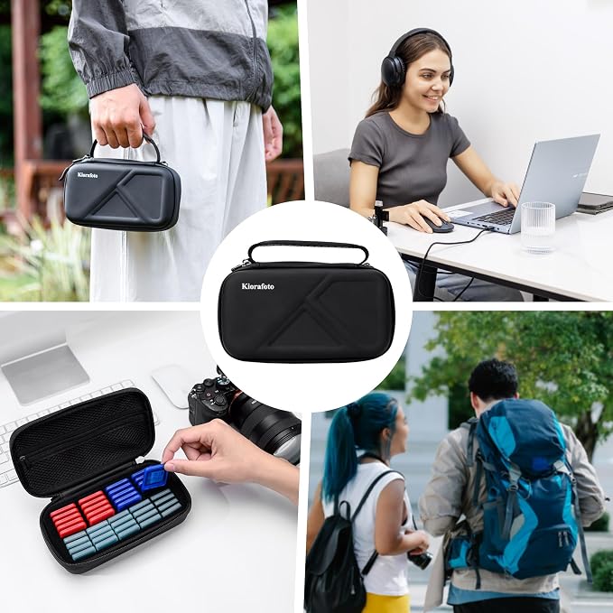 EVA PU CFexpress Type A Card SD Card Holder with 40PCS Individual Plastic Memory Card Case for 20 CFexpress Type-A Cards & 20 SD SDXC SDHC Cards,Water-Resistant CFA Memory Card Storage for Sony Camera - Image 7