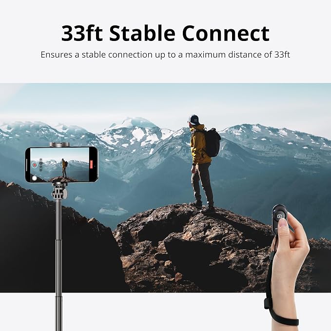 ATUMTEK Camera Remote Shutter for iPhone and Android Smartphones (2 Pack), Wireless Phone Remote Control Selfie Button for Photos and Videos (Bluetooth 5.2), Wrist Strap Included, Black Stylish - Image 5