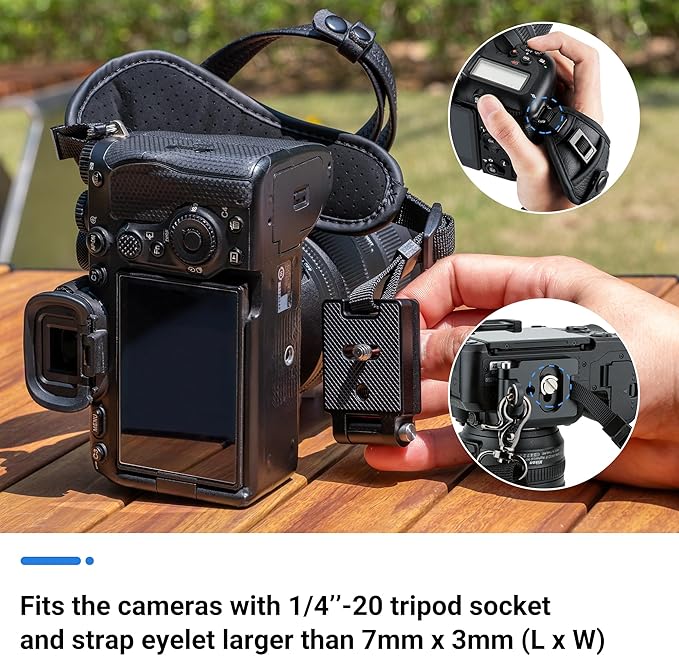 JJC Deluxe Microfiber Camera Hand Strap, Secure Padded Camera Wrist Strap | for Canon Nikon Sony Fuji Fujifilm Olympus DSLR and Mirrorless Cameras, Must Have Photography Accessories for Photographers - Image 5