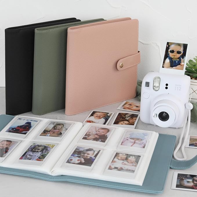 Beautiful Photo Album for 2x3 in Polaroid Photos - Instax Mini Compatible | Safely Holds Your 300+ Pictures of Unique Memories - The Perfect Book to Store Pictures or Trading Collection Cards - Image 2
