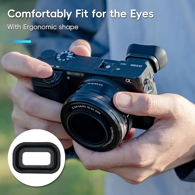 Extended Replace Sony FDA-EP10 Camera Eyecup Viewfinder for A6300 A6100 | Soft Silicon,Camera Eye Cup Eyepiece Eyeshade Protector,for Sony A6000 A6100 A6300 - Image 5