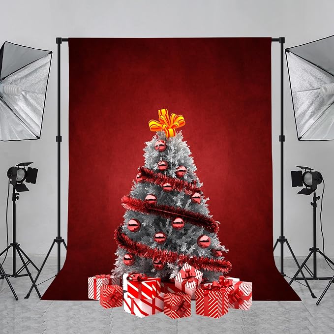 5x7ft Abstract Red Backdrop for Photography Vintage Ombre Dark Red Photo Backdrop Portrait Photo Studio Prop Background for Photoshoot Photo Parties Video Studio Backdrops Prop - Image 3