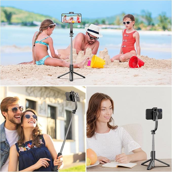 SelfieShow Selfie Stick, Extendable Selfie Stick Tripod with Wireless Remote and Tripod Stand, Portable, Lightweight, Compatible with iPhone 17 16 15 14 13 12 Pro Xs Max/Samsung Smartphone and More - Image 9