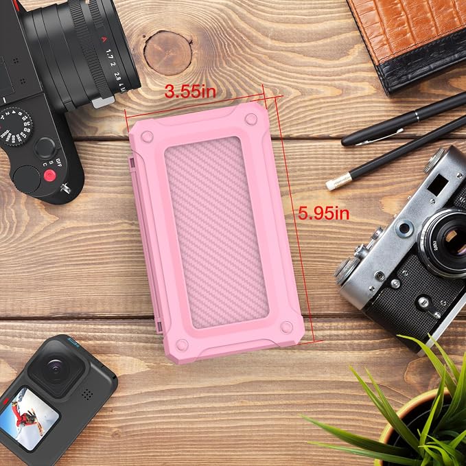 HEIYING SD Card Holder with 40 Precise Slots for SDXC SDHC Micro SD Cards | Portable Game Cards Case, Hard ABS Shell with Soft Silicone Lining, Precise Card Slots,Magnetic Closure for Easy Access - Image 6