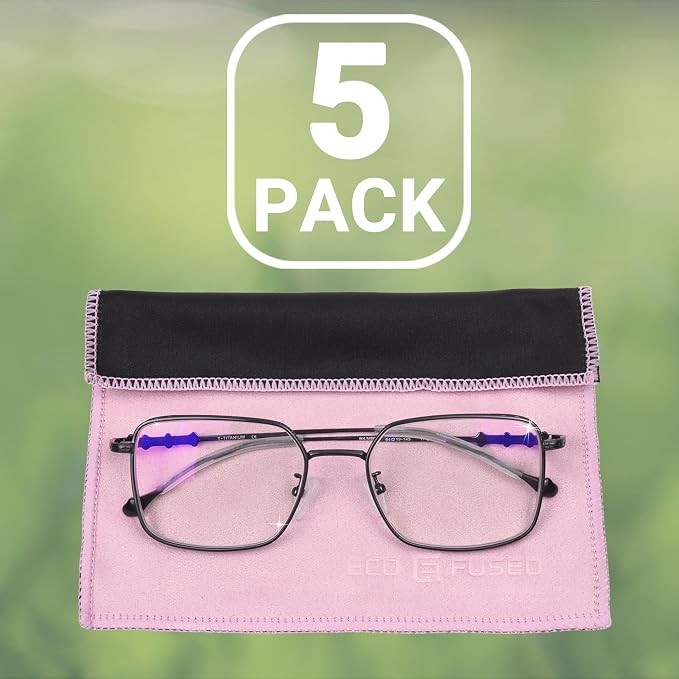 Eco-Fused Microfiber Cleaning Cloths Double-Sided - 5 Pack - 6.6 x 6.2 inch - Microfiber and Suede Cloth for Smartphones, LCD TV, Tablets, Laptop Screens, Camera Lenses (Pink) - Image 8