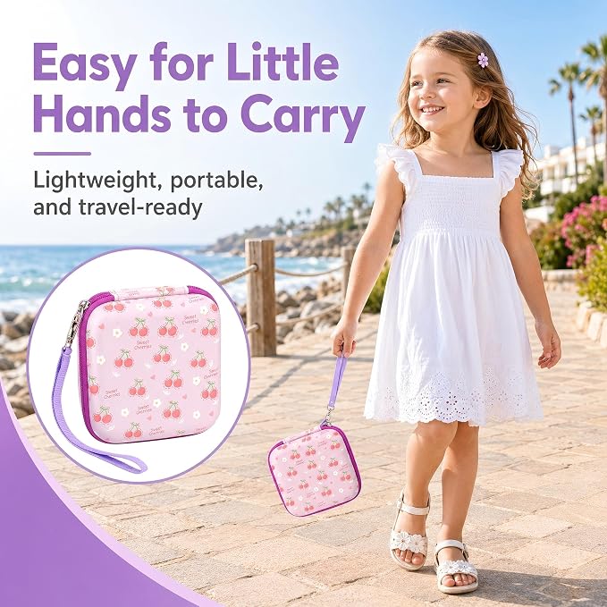 PAIYULE Kids Instant Print Camera Case for ESOXOFFORE for Dylanto | Hard Shell,Mesh Pocket,Wrist Strap,for Gofunly,for GREENKINDER,for DUDUDRAGON,for Zostuic,for Careenoah (Box Only)SkyBlue - Image 6