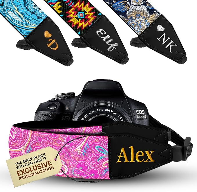 Art Tribute Custom Camera Strap Indian Sunset - Add Your Text and We Make It Especially For You Get Your Own Personalized Gift Camera Strap, No Shipping Cost! by ArtTribute
