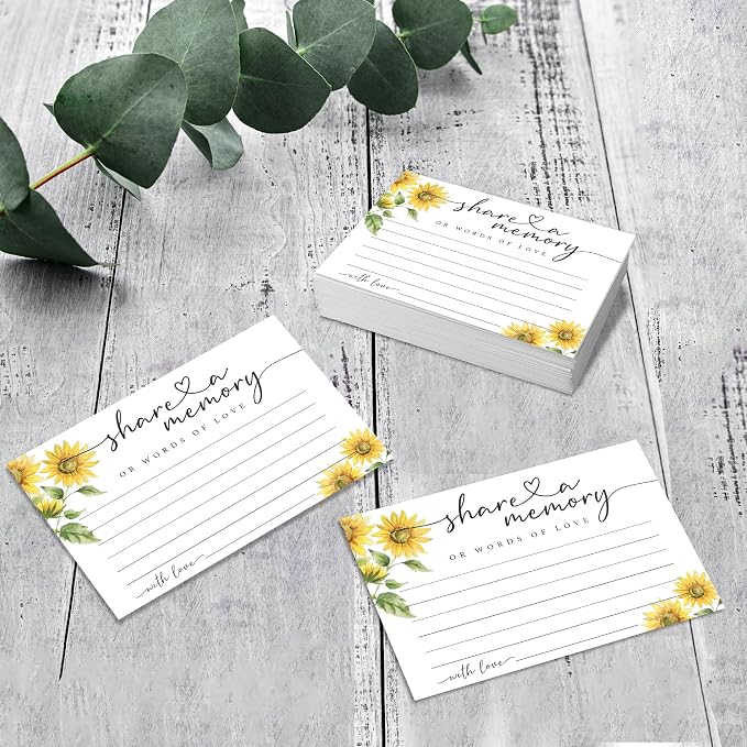 Share A Memory Cards for Celebration Of Life - Set of 50 Memorial Cards for Weddings, Anniversaries, Memorials, Funerals, Birthdays, Graduation, Retirement, Going Away -A04 - Image 3