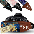 Art Tribute Camera Strap Personalized With Name - Shoulder, Crossbody & Neck Camera Strap for Photographers, Fits All Cameras, Canon Nikon Sony Fujifilm, Padded Strap W/Quick Release & Leather Ends by ArtTribute