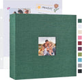 Mublalbum 12x12 Inch 3 Ring DIY Scrapbook Photo Album 80 Pages, Dark Green | 3 Ring Binder Scrapbook, Linen Cover, 40 Plastic Sleeves 80 Pages, Memory Book for Wedding, Baby, Family, DIY Projects by Mublalbum