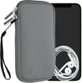 kwmobile Universal Phone Pouch Size XL - 6.7/6.8" - Neoprene Smartphone Pouch with Zip - Water-Repellent Mobile Phone Case - Sleeve in Stone Dust by kwmobile