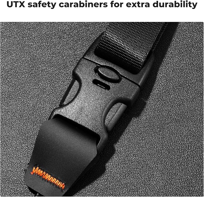 K&F CONCEPT Camera Neck Strap | Soft Neoprene, Adjustable Shoulder Belt, Zipped Pocket, Compatible with Sony/Canon/Nikon/Fuji DSLR SLR Mirrorless - Image 7