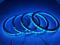 4PCS 6.5" RGB Multiple Changing Car LED Speaker Ring Light Kit Colors Shift Coxial Lights Spacer Ring Light Bluetooth App & Remote Control by Unknown
