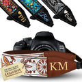 Art Tribute Camera Strap Personalized With Name - Shoulder, Crossbody & Neck Camera Strap for Photographers, Fits All Cameras, Canon Nikon Sony Fujifilm, Padded Strap W/Quick Release & Leather Ends by ArtTribute