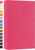 potricher Photo Album 4x6, 300 Pockets, Linen Cover, Rose Red | Small Capacity 4x6 Picture Albums with Horizontal Pockets, 4x6 Photo Book for Family, Wedding, Baby, Anniversary by potricher