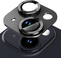 Suoman for iPhone 14 6.1 inch/iPhone 14 Plus 6.7 inch Camera Lens Protector, 9H Tempered Glass Film, [Does not Affect Night Shots] Metal Lens Protective Cover - Black by Suoman