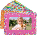 12Pcs Magnetic Picture Frames for 4"x6" Photo, Locker Accessories for Girls | 6 Colors, Cute Back to School Gifts, Classroom Decorations Supplies, Refrigerator Decor, Colorful Dots by ANPHSIN