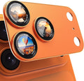 CACOE Metal Camera Lens Protector for iPhone 17 Pro Max | 9H Tempered Glass, Aluminum Frame, HD Clarity, Scratch-Resistant, Camera Screen Protector Cover Accessories, Orange by CACOE