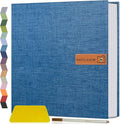 Popotop Large Photo Album Self Adhesive 4x6 5x7 8x10 Scrapbook Album DIY Picture Book,Gifts for Mom,Family Baby and Wedding,with Metal Pen and Plastic Board by Popotop