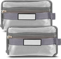 Aliceset 2 Pcs Tactical Pouch Admin Pouch Tactical Bag Insert Panel Organizer with Writable Patches, Molle Panel Accessories Utility Storage Pocket Accessories (Gray,Classic Style) by Aliceset