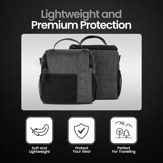 Tamrac Tradewind 3.6 Camera Bag for Photographers, Camera Case for Photography Accessories, Compact Camera Shoulder Bag for DSLR and Mirrorless Cameras, Crossbody Camera Bag for Women Men – Dark Grey - Image 3