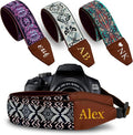 Art Tribute Custom Camera Strap Golden Embroidey - Add Your Text and We Make It Especially For You Get Your Own Personalized Gift Camera Strap, No Shipping Cost! by ArtTribute