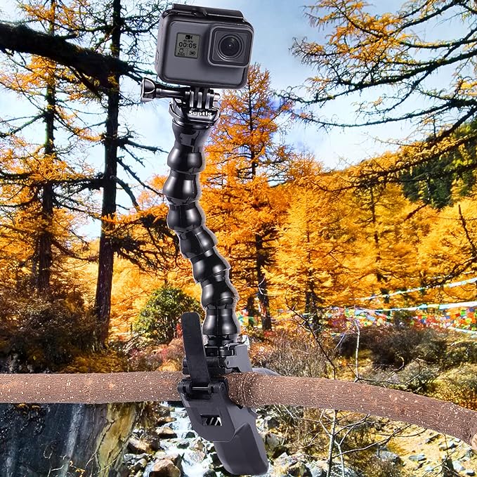 Suptig Jaws Flex Clamp Mount Gooseneck Mount for GoPro Mission Pro Gopro Hero 13 Hero 12 Hero 11 Hero 10 Hero 9 Hero 8 Hero 7 Hero 6 Hero 5 Hero 4 Session Hero 3 Akaso DJI osmo Arlo Action Camera. - Image 4