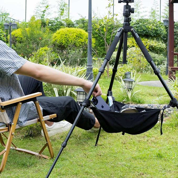 JJC Tripod Weights Stone Bag, Heavy Duty Weighted Sand Bags for Tripod Easel Light Stand Photography Astrophotography Paintings, Tripods Rock Bag with Adjustable Buckles & 9 Extra Pockets - Image 8