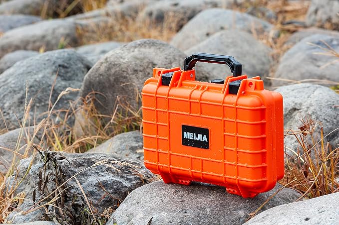 MEIJIA Portable All Weather Waterproof Protective Hard Case, Small Camera Case,Dry Case with Customizable Foam,Fit Use of Drones, Camera,Equipments, 11.65 ”x8.35”x3.78” - Image 7