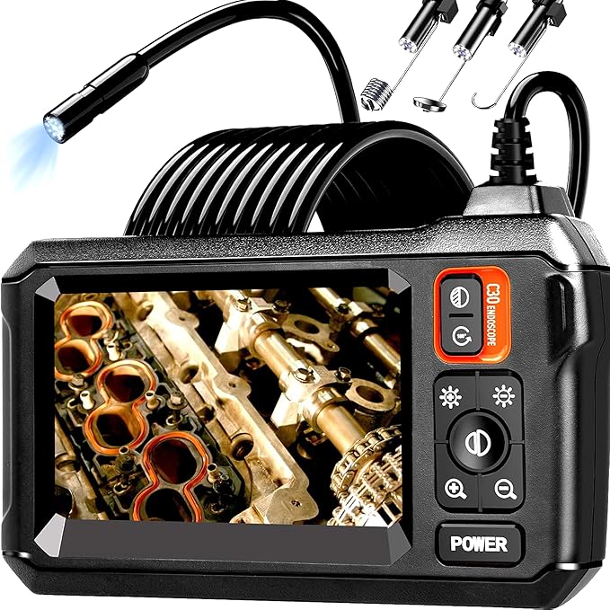 Daxiongmao Endoscope Camera with Light, 1080P HD Borescope | IP67 Waterproof Snake Camera – Ideal for Inspecting Walls, Vents, Automotive Engines, Pipes – A Great Gift Tool for Men by Daxiongmao