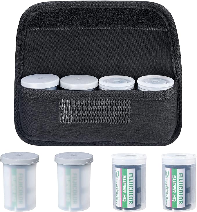 Camera Film 35mm 135 Roll Film Neoprene Storage Carrying Case Bag (Black) by TXEsign
