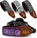 Art Tribute Custom Camera Strap Retro Pink - Add Your Text and We Make It Especially For You Get Your Own Personalized Gift Camera Strap, No Shipping Cost! by ArtTribute