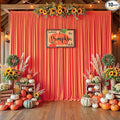 50ftx10ft Wrinkle Free Orange Backdrop Curtains for Parties, Silky Polyester Photo Backdrop Drapes 10 Panels 5x10ft Back Drop Cloth for Wedding Birthday Baby Shower Photography Background by ENJOYYOURPARTY