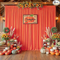 40ftx10ft Wrinkle Free Orange Backdrop Curtains for Parties, Silky Polyester Photo Backdrop Drapes 8 Panels 5x10ft Back Drop Cloth for Wedding Birthday Baby Shower Photography Background by ENJOYYOURPARTY