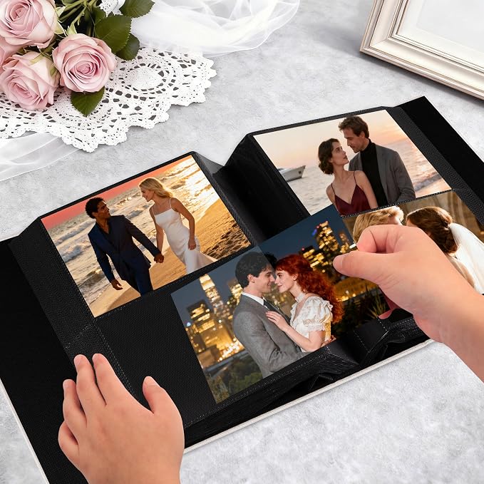 Aevdor 5x7 Photo Album, Holds 320 Photos, Linen Cover, Beige | Fits 5x7 Photos, Postcards & Artwork, Family & Wedding Albums, Baby & Travel Memories - Image 6