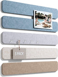 Fluxynara 13" x 2" Felt Wall Panels, Coastal | 5-Pack Includes 35 Push Pins and Adhesive Tabs for Photos, Notes and Decor in Bedroom Doors, Home Office or Studios by FLUXYNARA