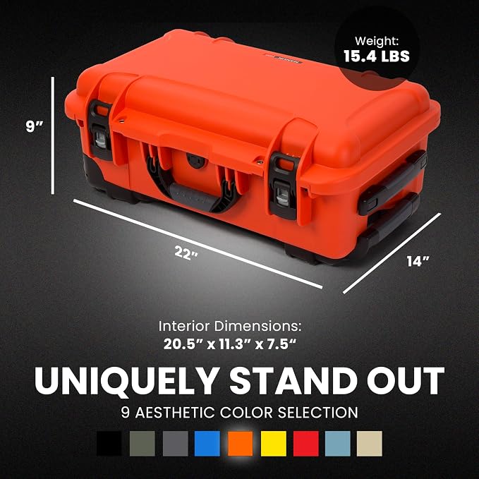NANUK 935 Pro Photo Kit Camera Case, Waterproof Wheeled Hard Case, Carry-On | 22' x 14' x 9' - Dustproof, Padded Dividers, Impact Resistant, Airline Carry-On Approved - Image 8