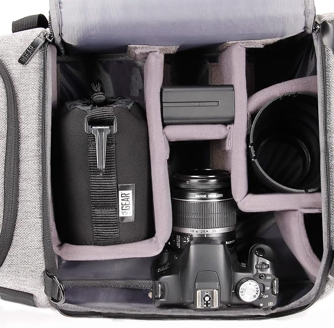 USA Gear FlexARMOR Protective Neoprene Lens Case Pouch Set 3-Pack - Small, Medium and Large Cases with Drawstring Opening, Attached Clip, Reinforced Belt Loop (Black) - Image 9