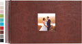 potricher Small Photo Album 4x6 100 Photos, Leather Cover, Brown | Leather 4x6 Picture Album with 100 Horizontal Pockets, Photo Book for Family, Wedding, Anniversary, and Baby by potricher
