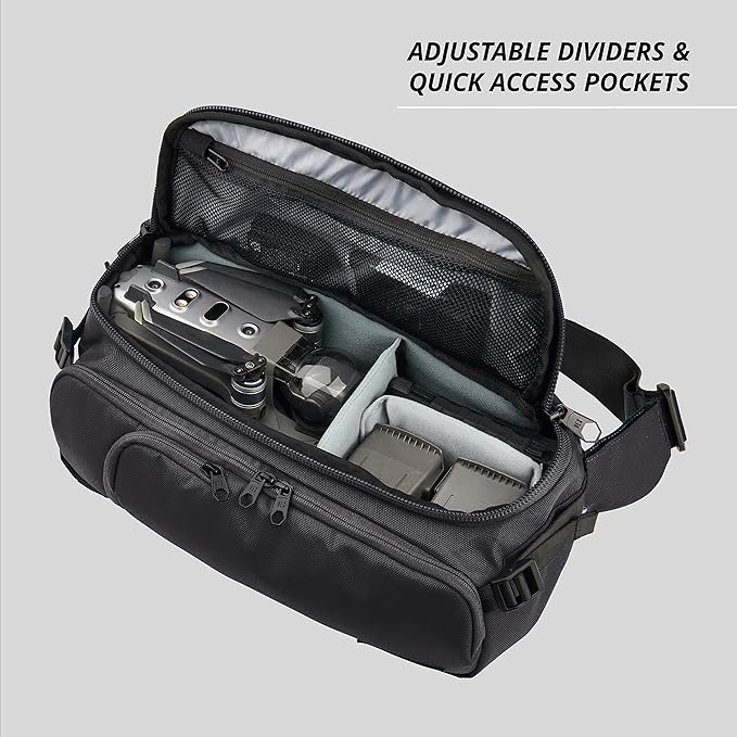 Hex Ranger DSLR Sling, Black, with Adjustable Carry Straps, Collapsible Interior Dividers & More, Black - Image 5