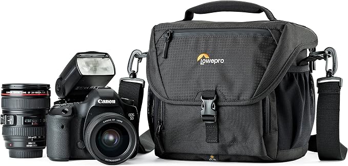 Lowepro LP37121, Nova 170 AW II Camera Bag, Fits DSLR with 24-105mm Attached Lens, Compact Photo Drone, 1-2 Additional Lenses, Flash, Black - Image 8