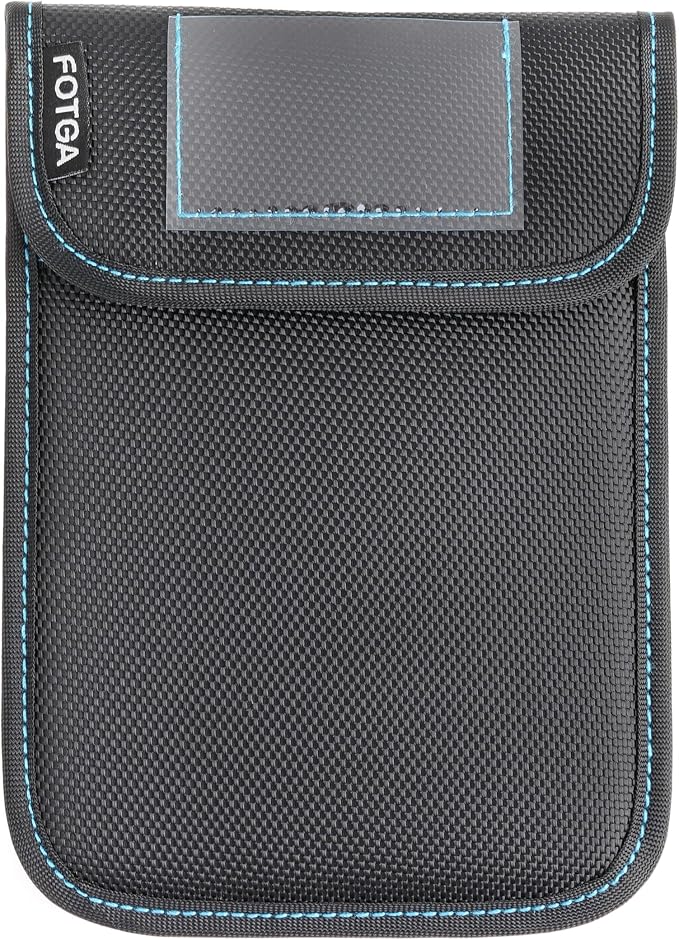 FOTGA 4x5.65 Inch Filter Pouch, Durable Waterproof Nylon Lens Filter Storage Case with Transparent Label Pocket, Holds 1 Square Filter 100x150mm Cinema Filter by FOTGA