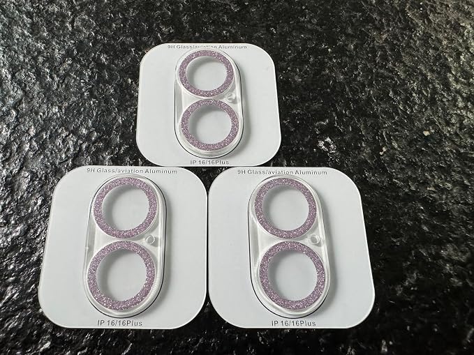 Dengduoduo Camera Lens Protector for iPhone 16 and 16 Plus 3 Pack, Tempered Glass, Ultra HD, 9H Hardness, Anti-Scratch, Case Friendly, Easy to Install [No Affect on Night Shots] - Image 2