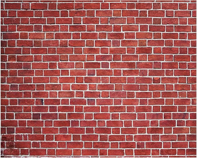 10 x 8 ft Red Brick Wall Backdrop Fabric Brick Photo Background | Large Polyester Brick Backdrop Cover for Photoshoot Home Fireplace Decoration, Newborn Birthday Party Decor by VitalCozy